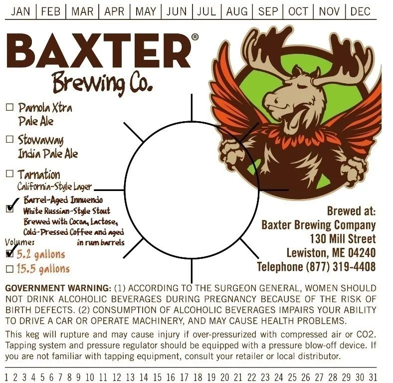 Barrel-Aged Innuendo label