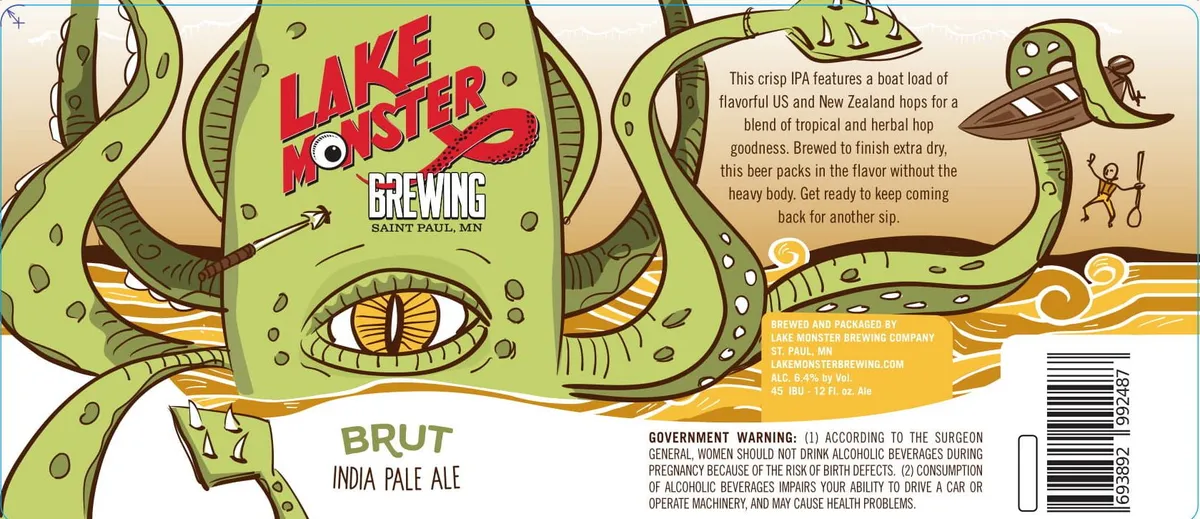 Brut India Pale Ale label