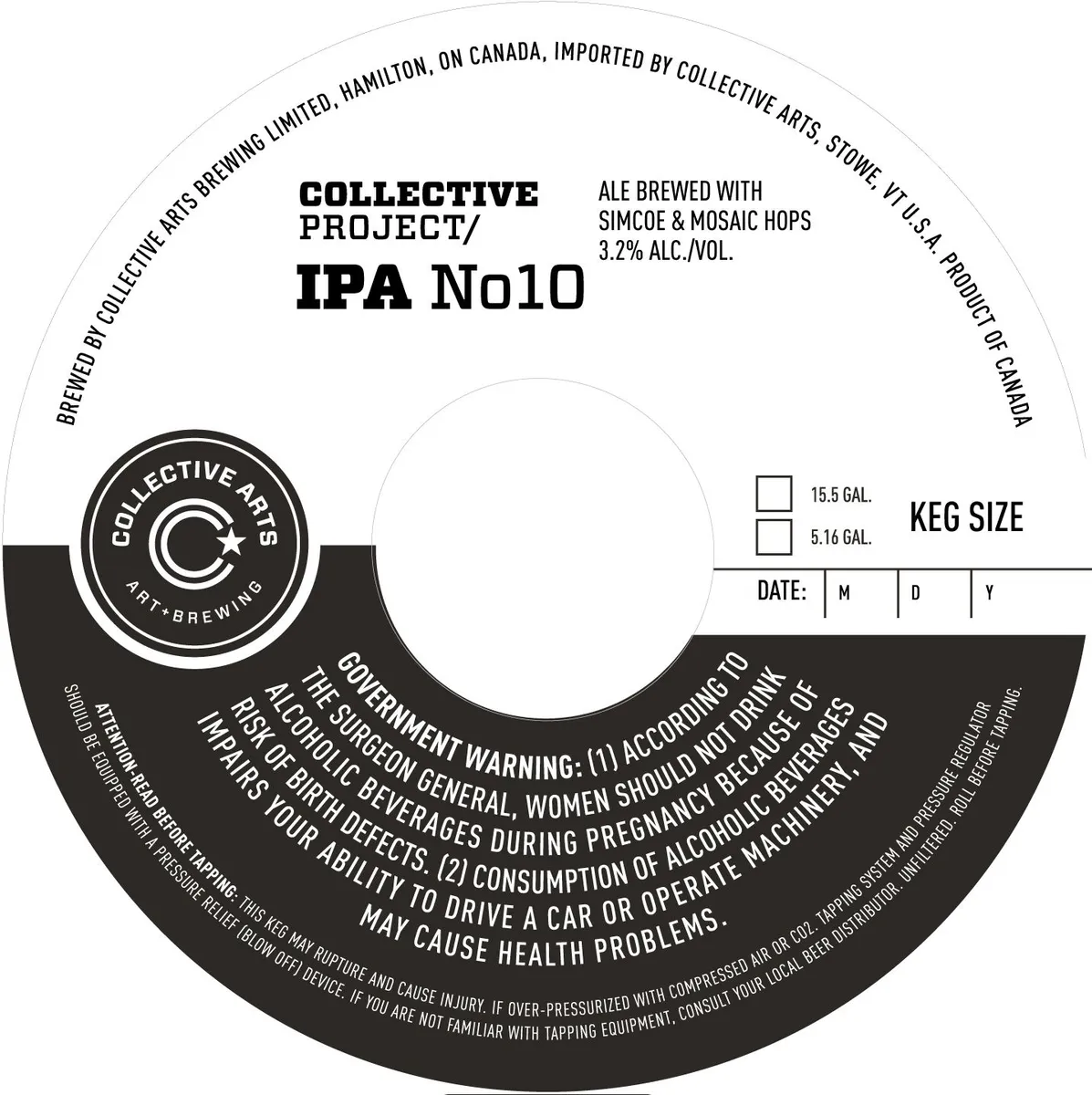 Collective Project/ IPA No10 label art — COLLECTIVE ARTS