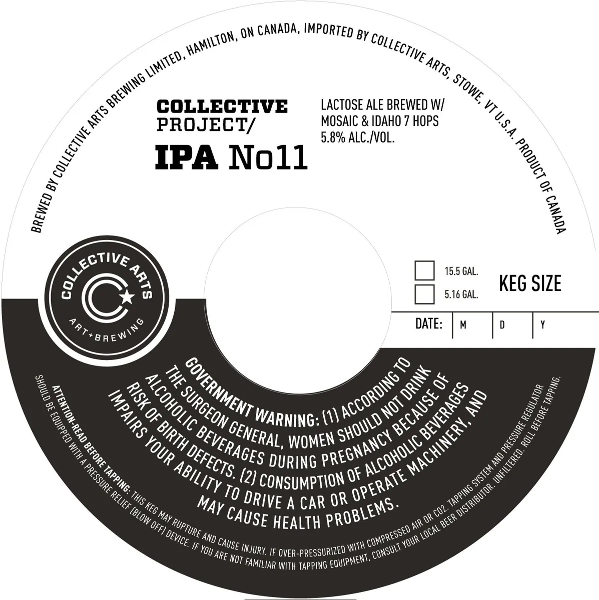 IPA No11 label art — COLLECTIVE ARTS