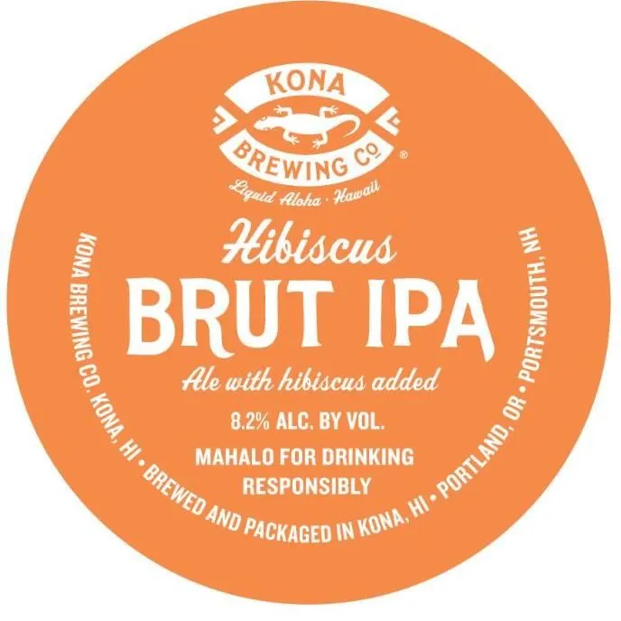 Hibiscus Brut IPA label