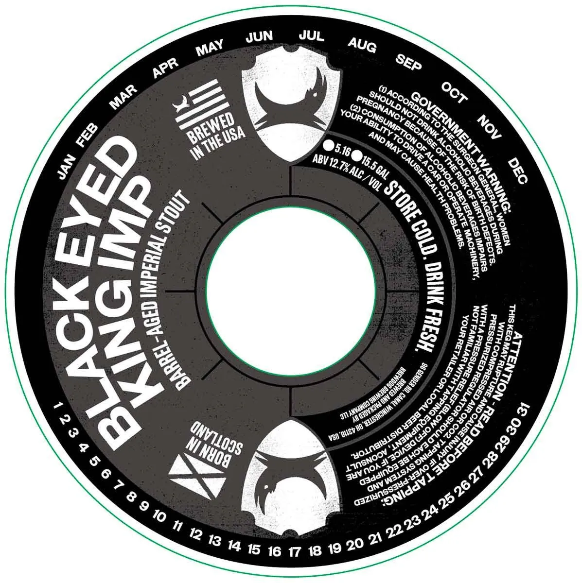 Black Eyed King Imp label