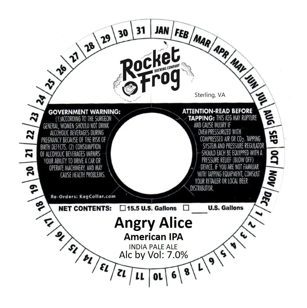 Angry Alice label