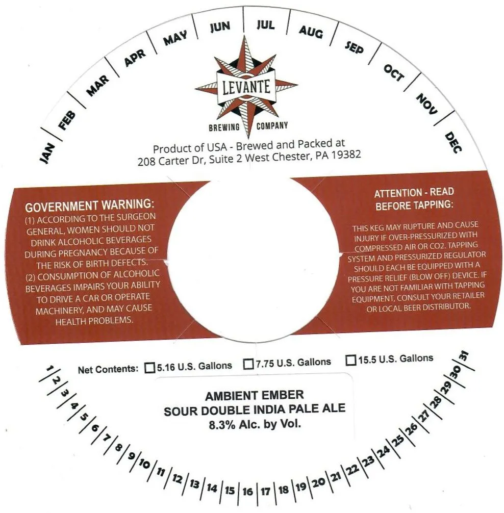 Ambient Ember Sour Double India Pale Ale label
