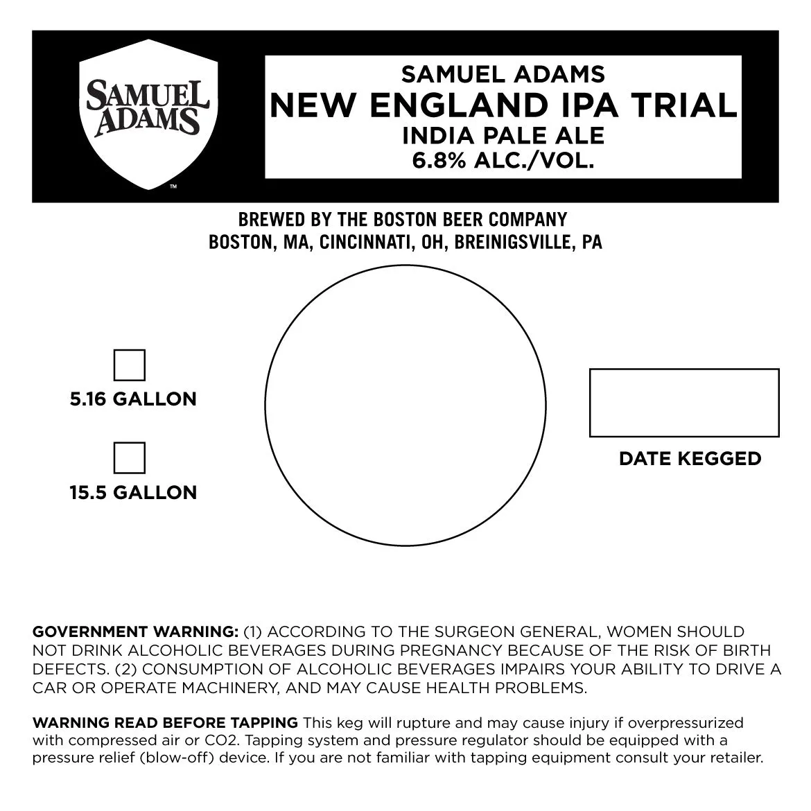 New England IPA Trial label