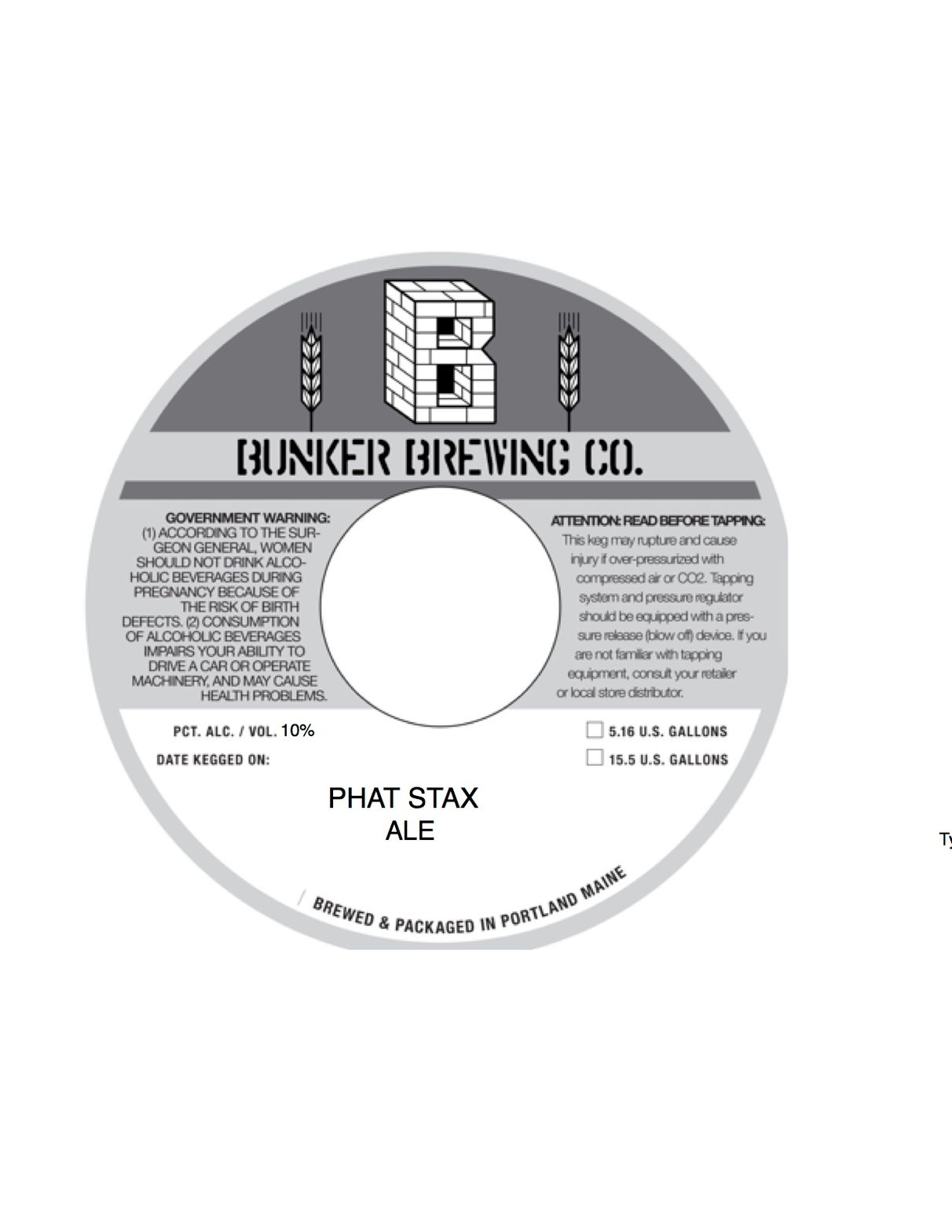 Phat Stax — full label as filed with TTB