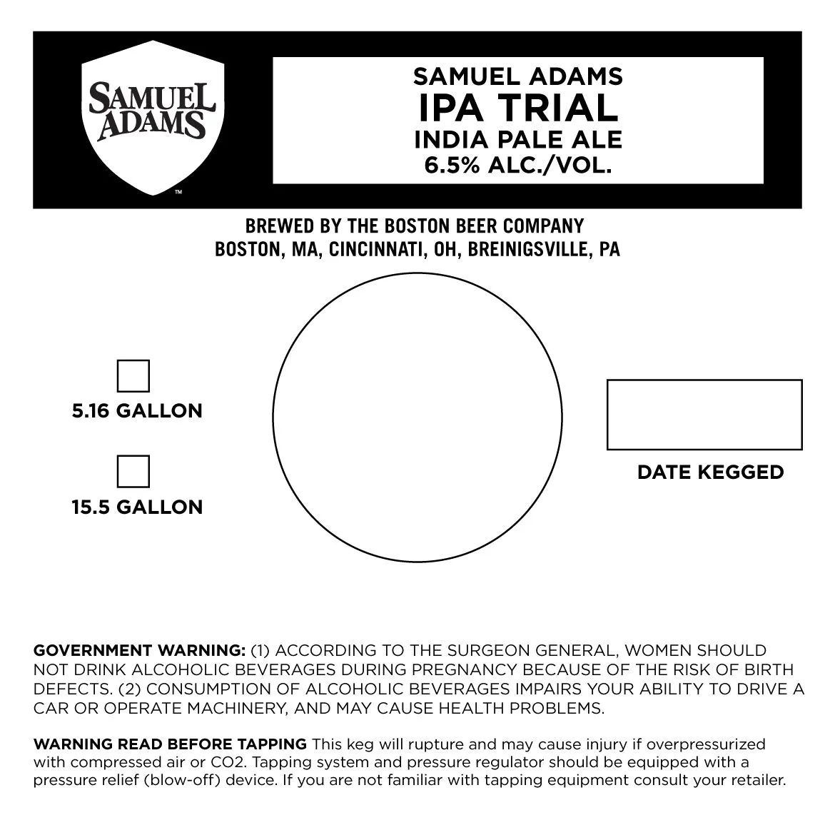 IPA Trial label
