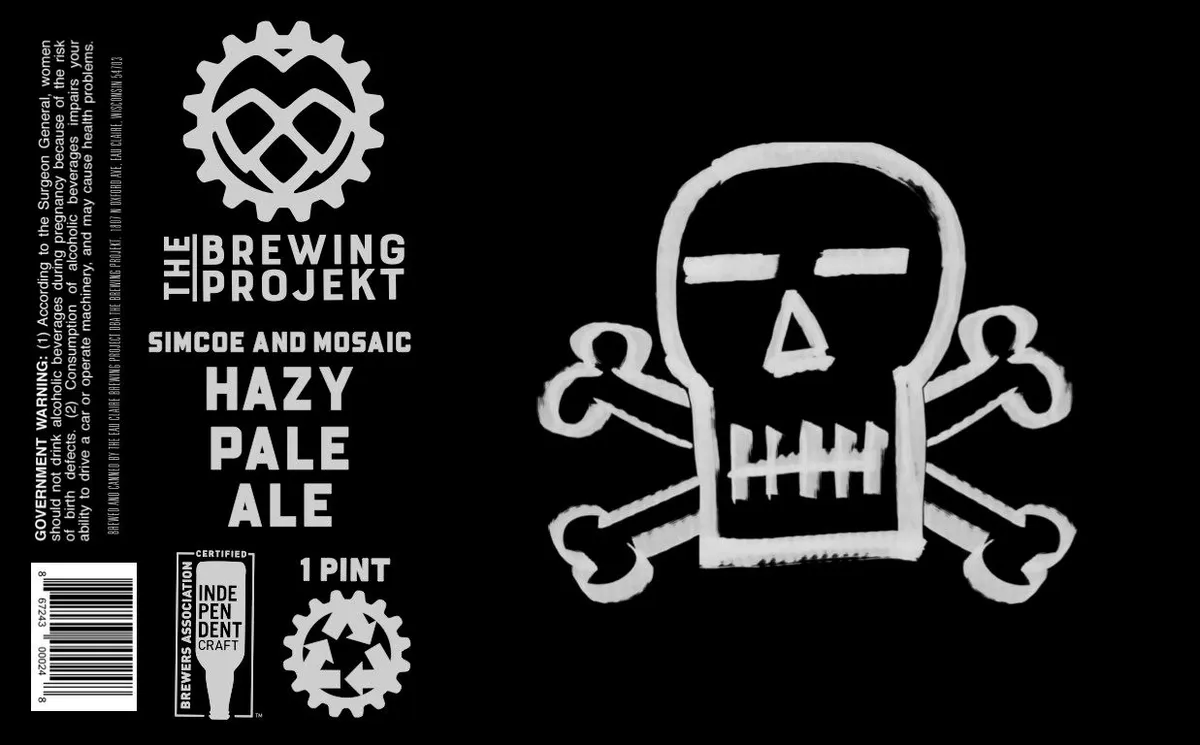 Skull Hazy Pale Ale label