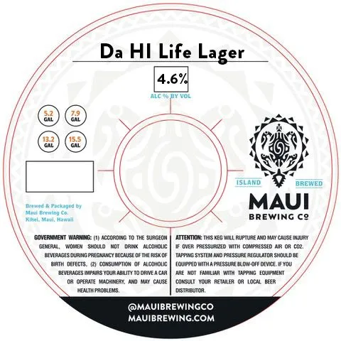 Da HI Life Lager label
