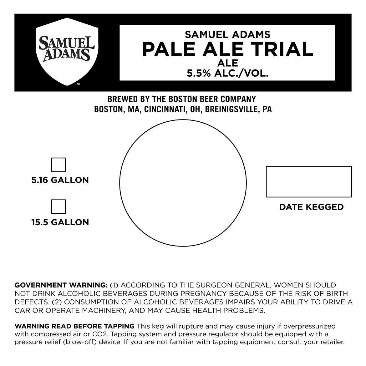 Pale Ale Trial label