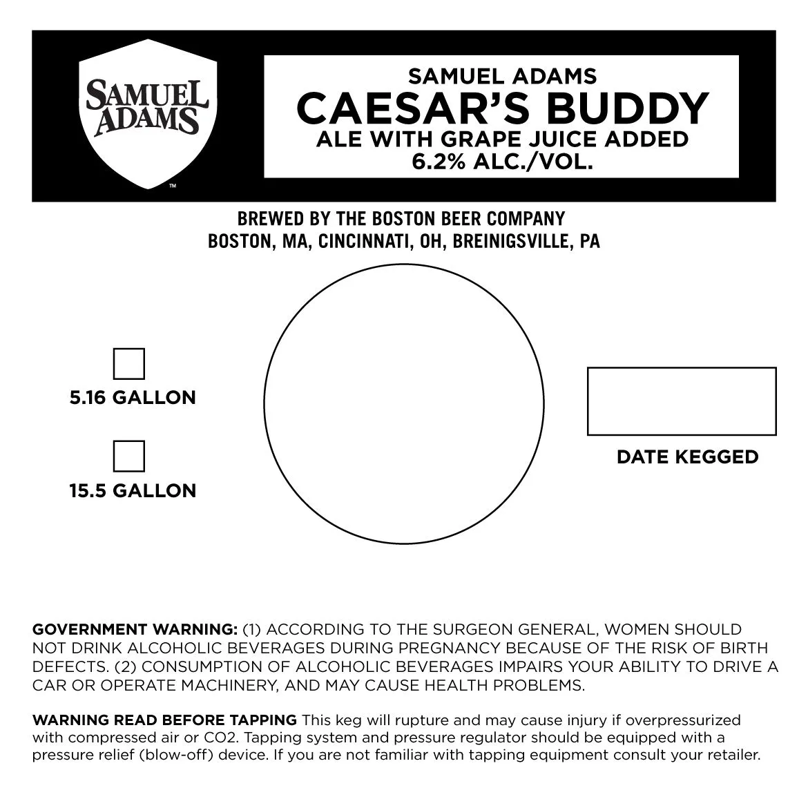 Caesar's Buddy label