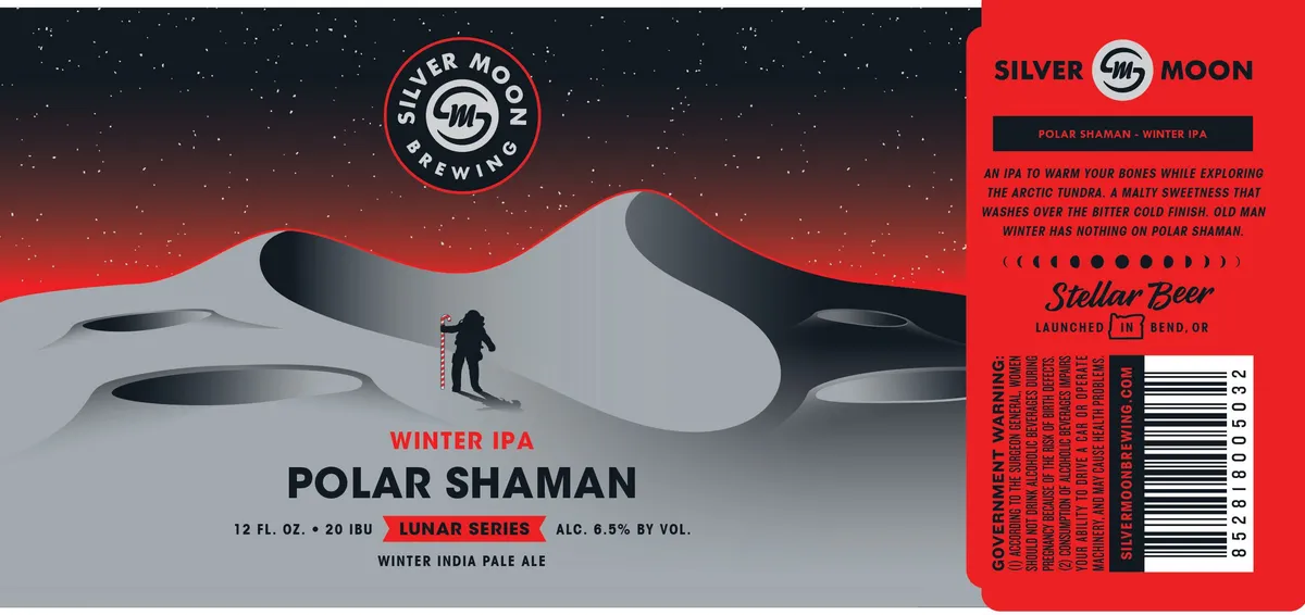 Polar Shaman label art — SILVER MOON BREWING