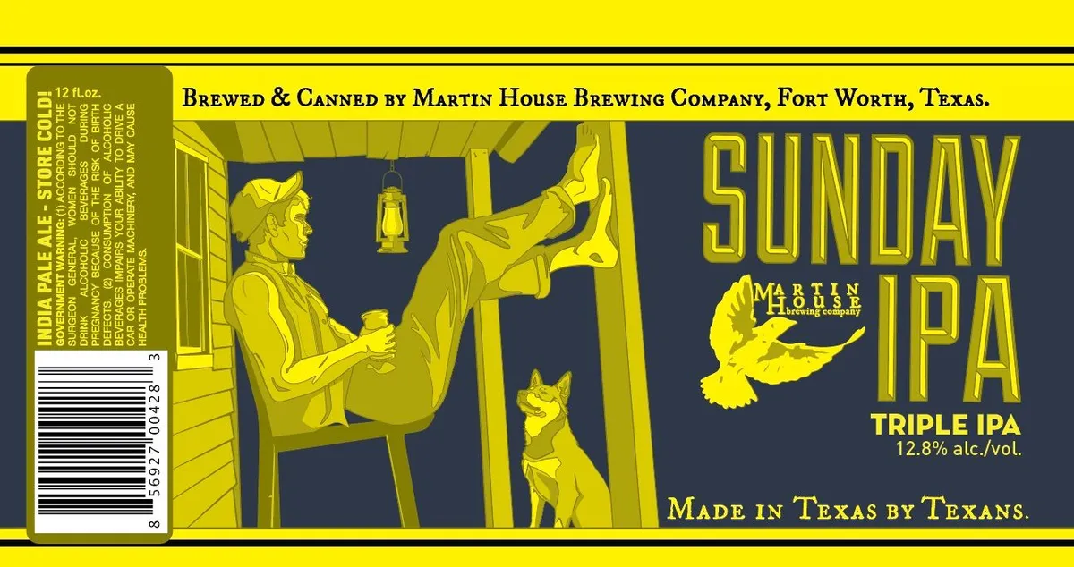 Sunday IPA label