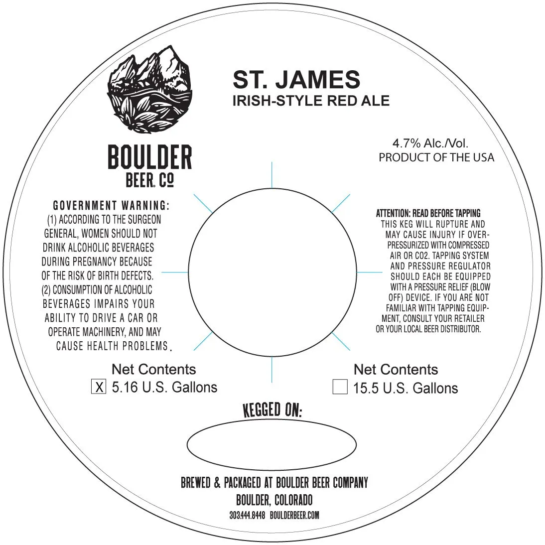St. James label art — ST. JAMES