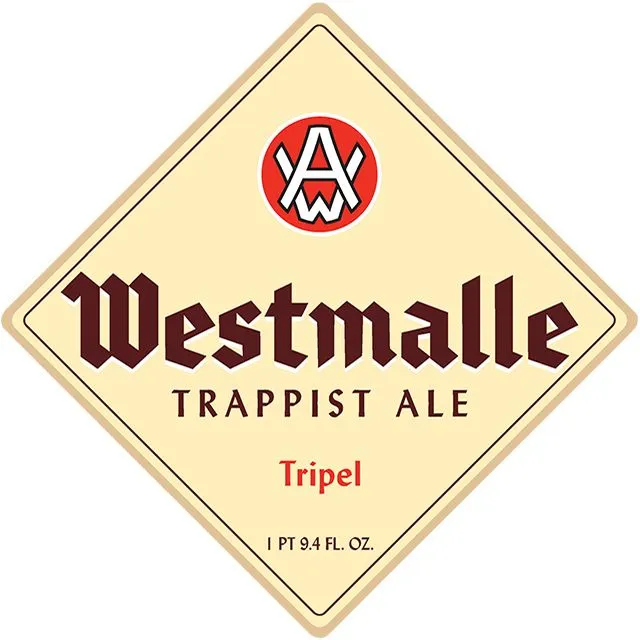 Westmalle Trappist Tripel label