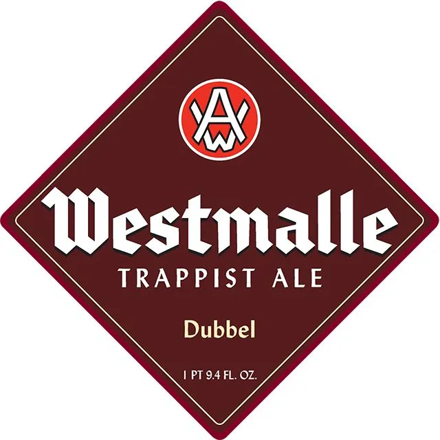 Westmalle Trappist Dubbel label