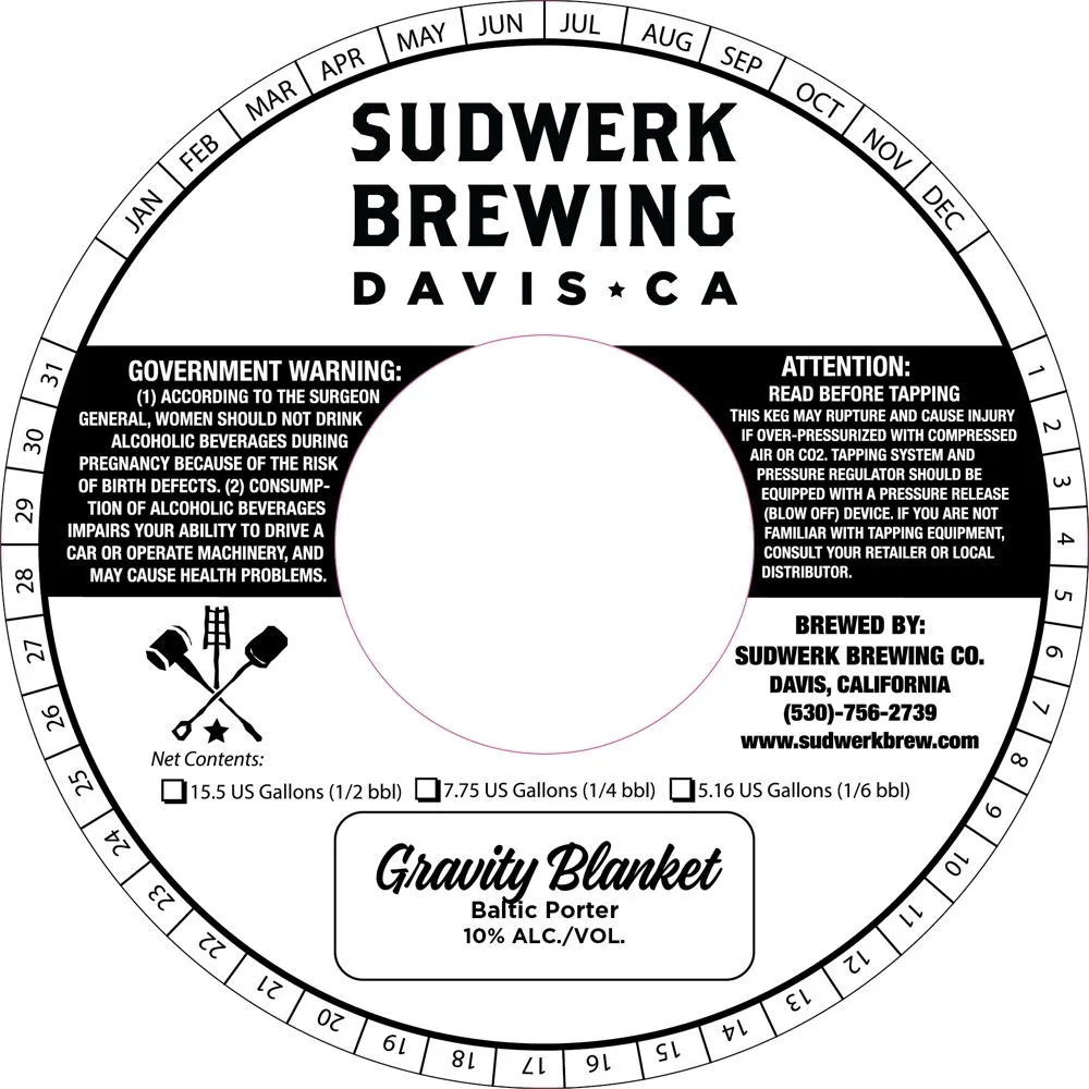 Gravity Blanket label