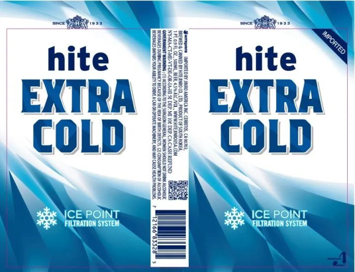Extra Cold label
