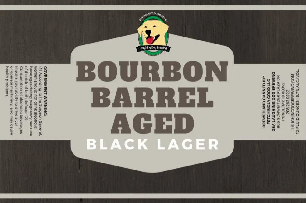 Bourbon Barrel Aged Black Lager label