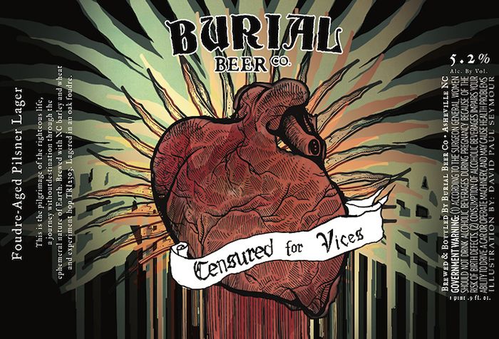 Censured for Vices — full label as filed with TTB