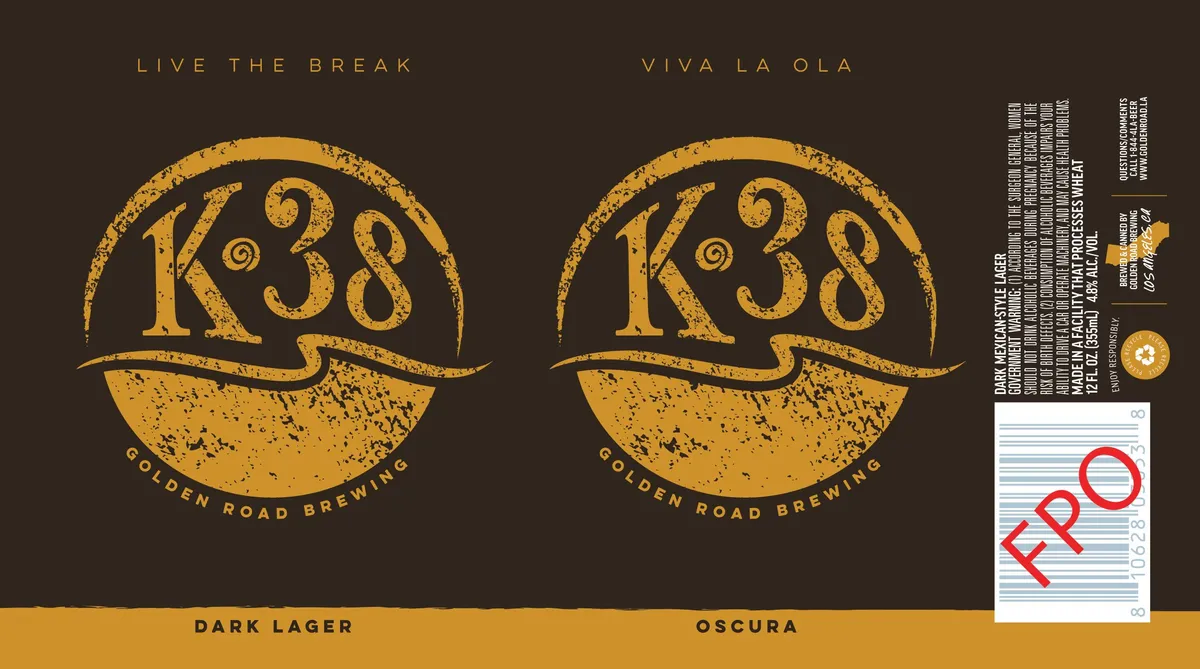 K-38 Oscura label art — GOLDEN ROAD BREWING