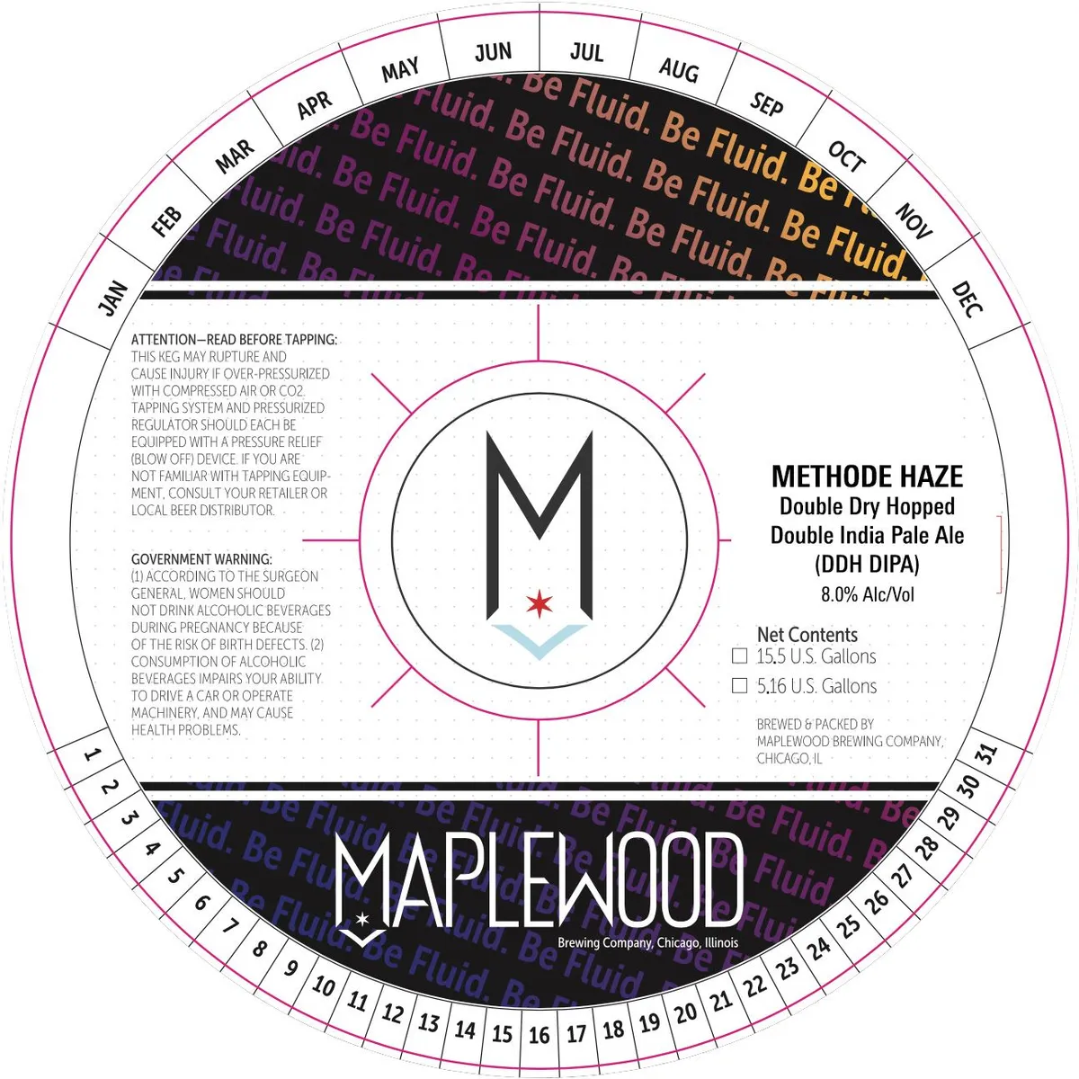Methode Haze label art — MAPLEWOOD BREWING COMPANY