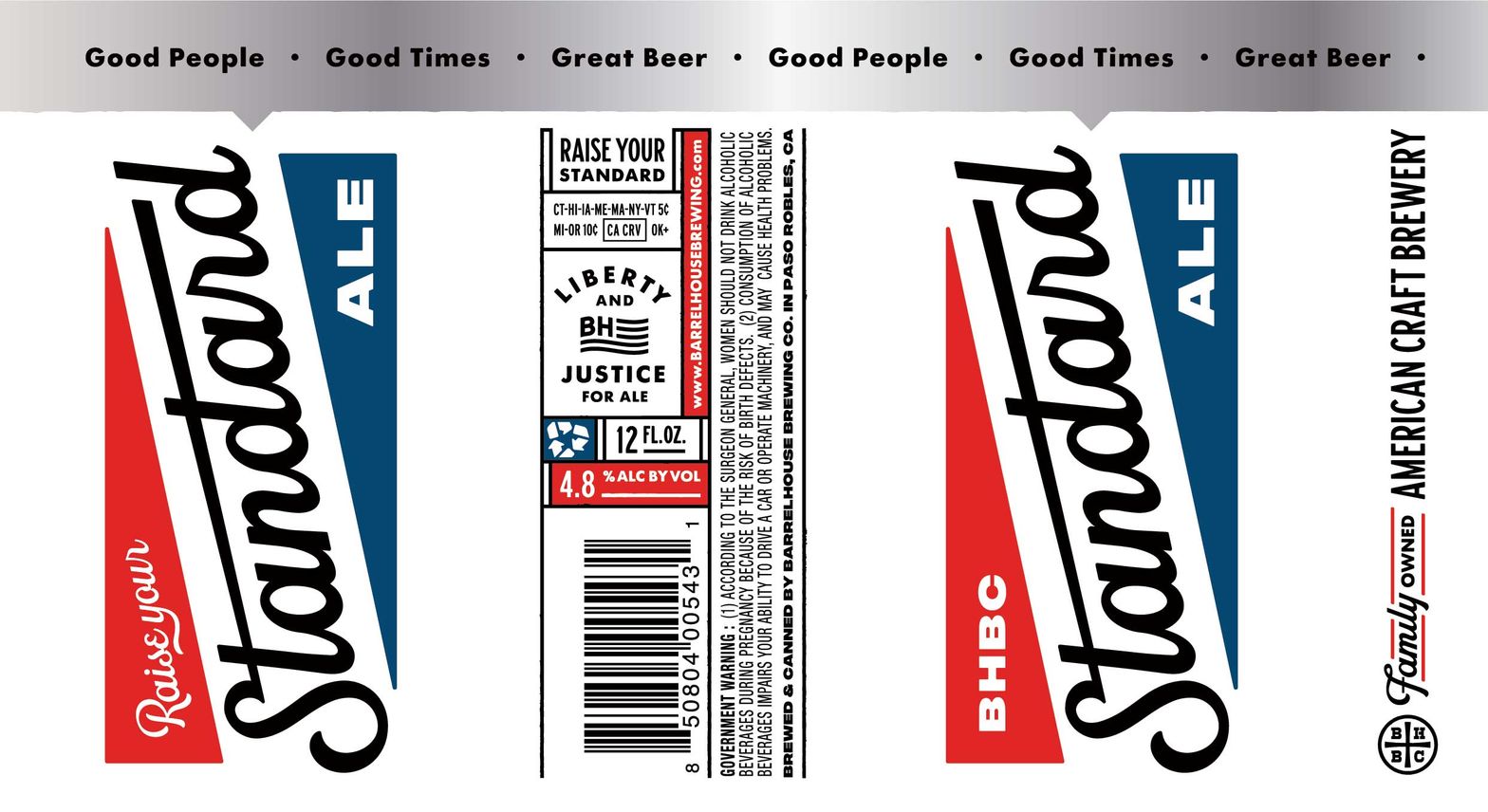 Standard Ale — full label as filed with TTB