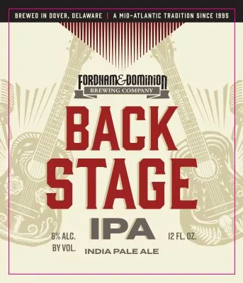 Backstage IPA label
