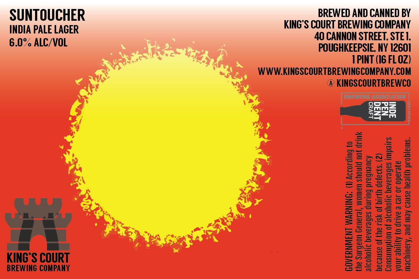 Suntoucher — full label as filed with TTB