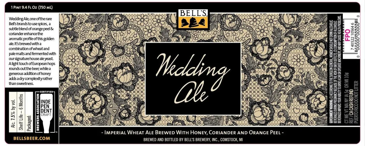 Wedding Ale label art — BELL'S