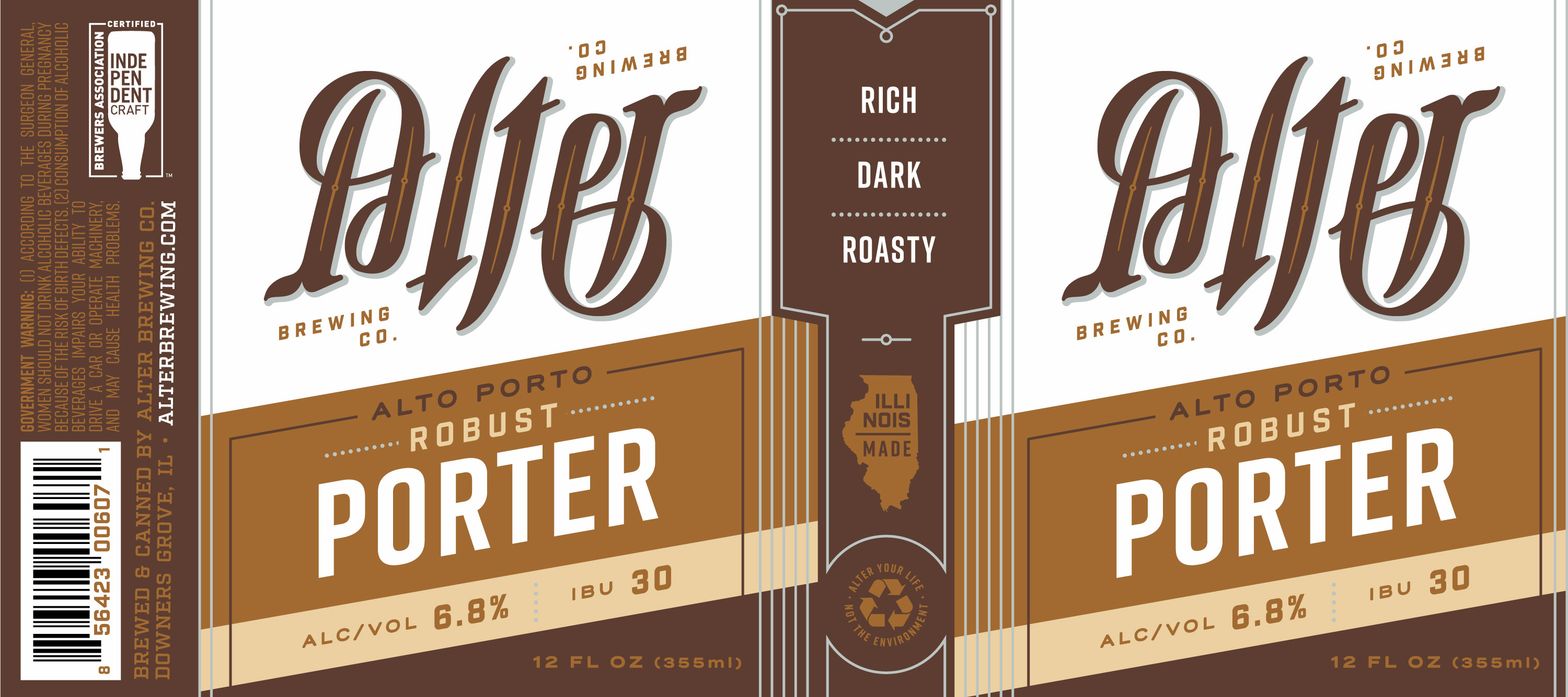 Alto Porto Robust Porter — full label as filed with TTB