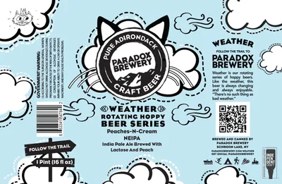 Weather Peaches-N-Cream label