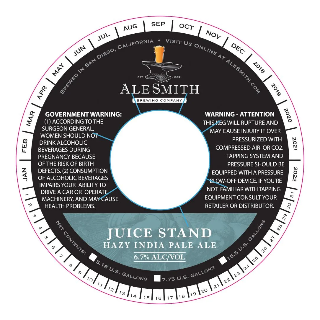 Juice Stand label art — ALESMITH