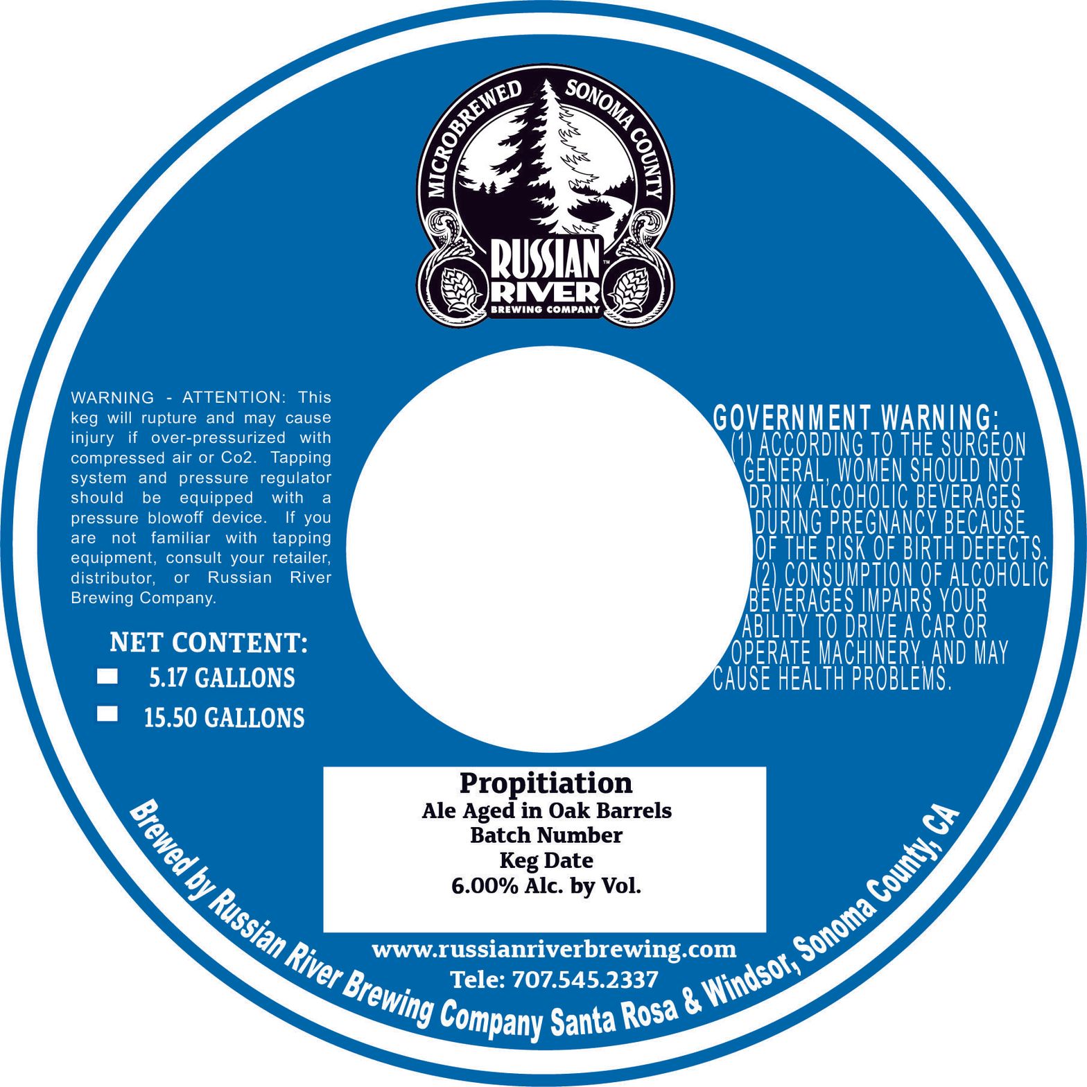 Propitiation — full label as filed with TTB