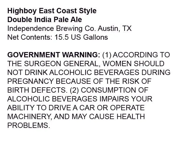 East Coast Style label