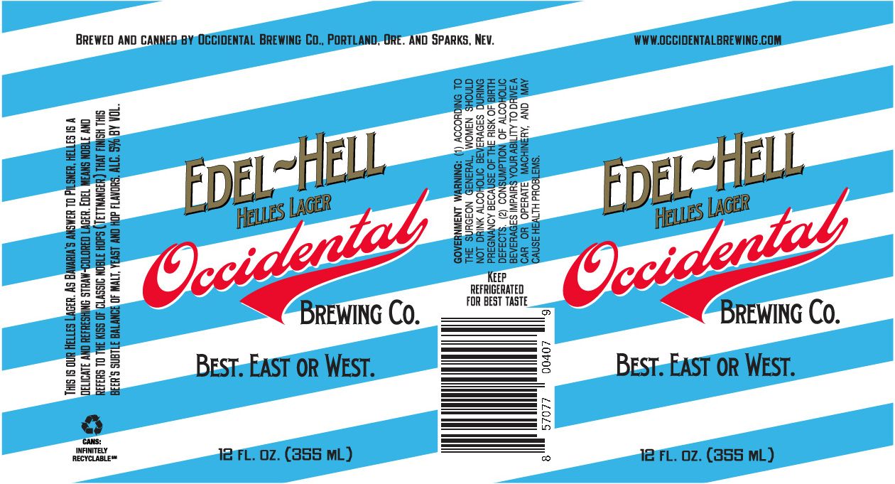 Edel-Hell — full label as filed with TTB