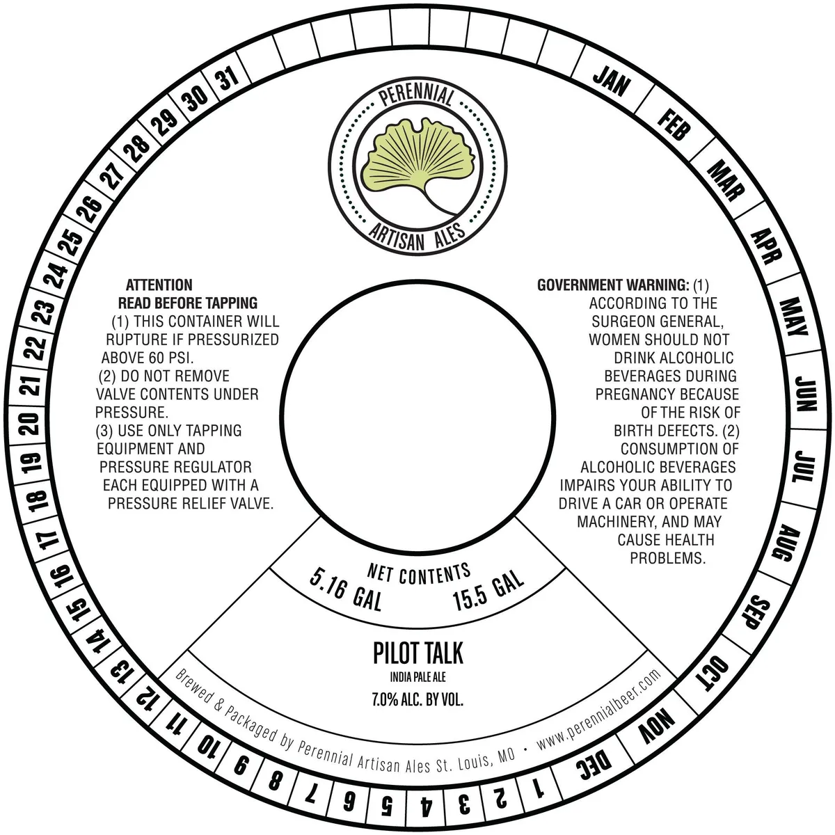 Pilot Talk label art — PERENNIAL ARTISAN ALES