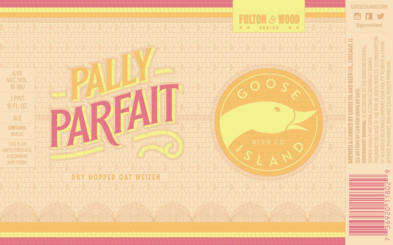 Pally Parfait — full label as filed with TTB