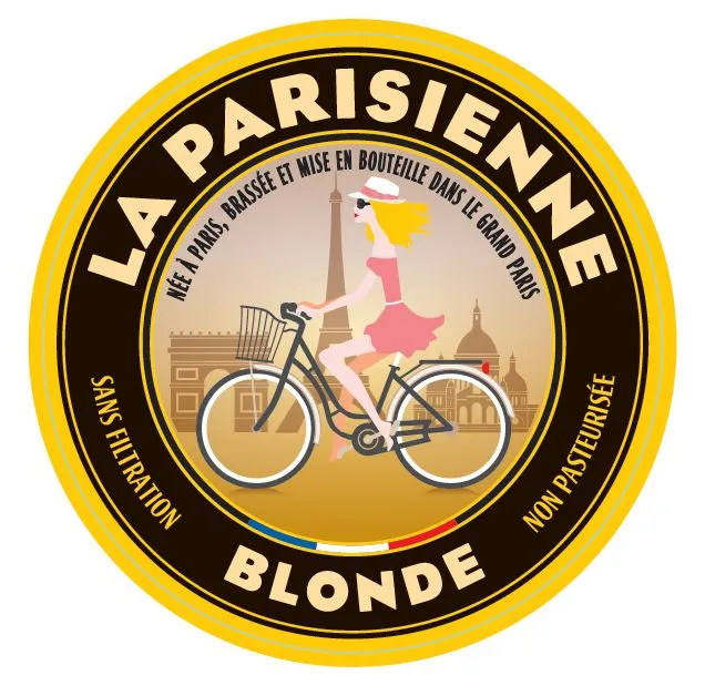 La Parisienne Blonde label art — LA PARISIENNE