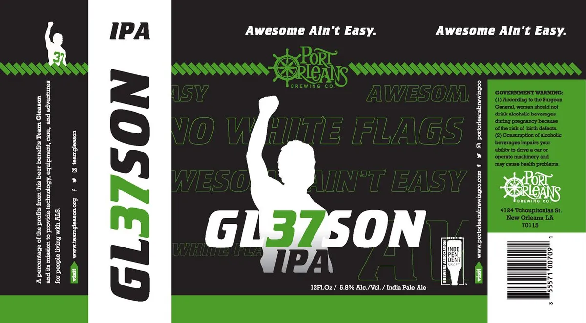 Gl37son IPA label art — PORT ORLEANS BREWING COMPANY