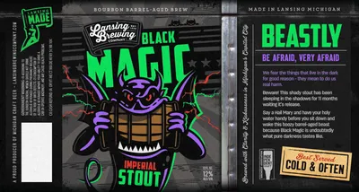 Black Magic Imperial Stout label