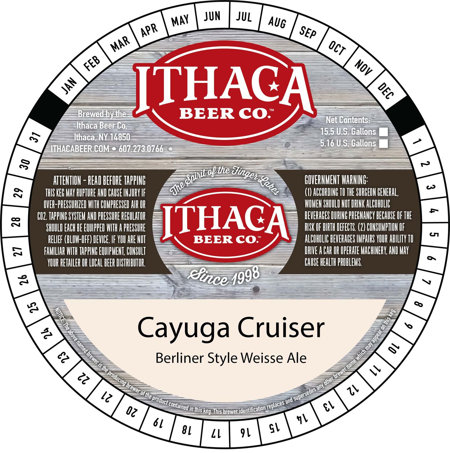 Cayuga Cruiser — full label as filed with TTB