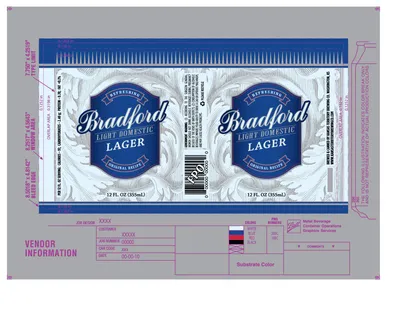 Bradford Light Domestic Lager label