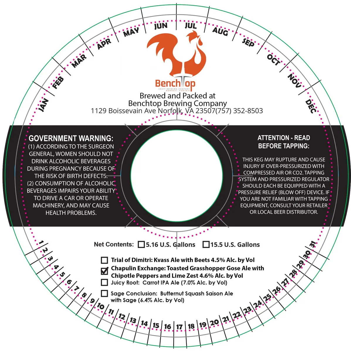 Chapulin Exchange label art — CHAPULIN EXCHANGE