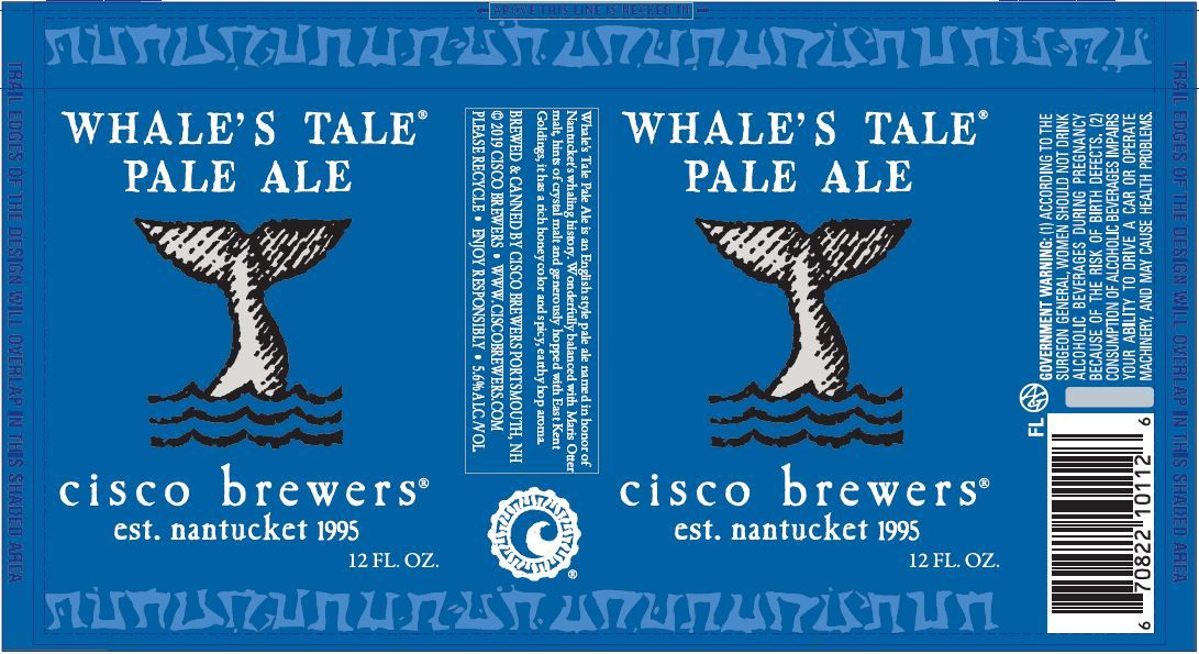 Whale's Tale Pale Ale — full label as filed with TTB