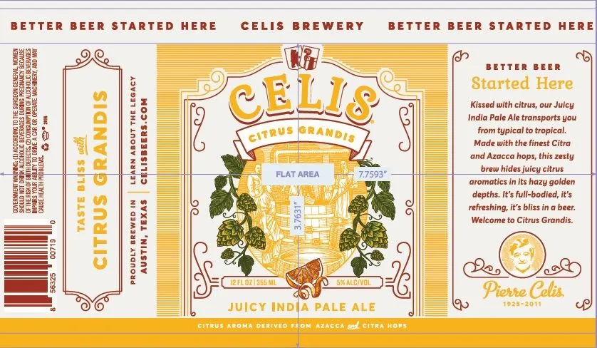 Citrus Grandis label
