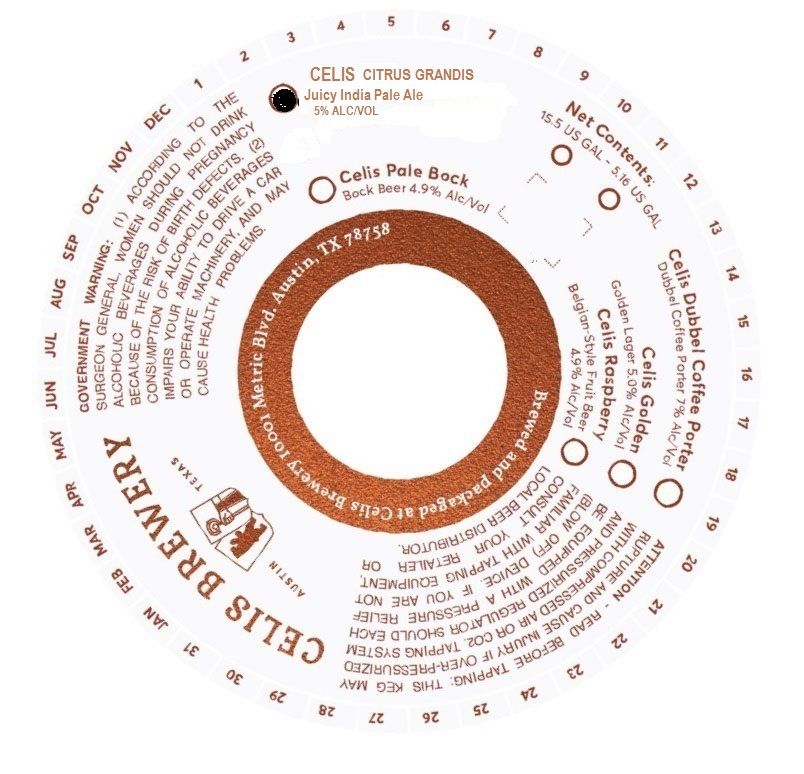 Citrus Grandis — full label as filed with TTB