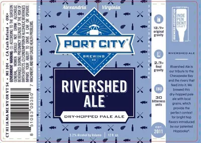 Rivershed Ale label