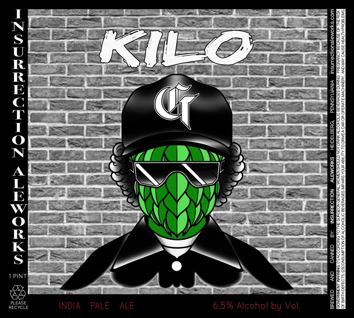 Kilo G — full label as filed with TTB