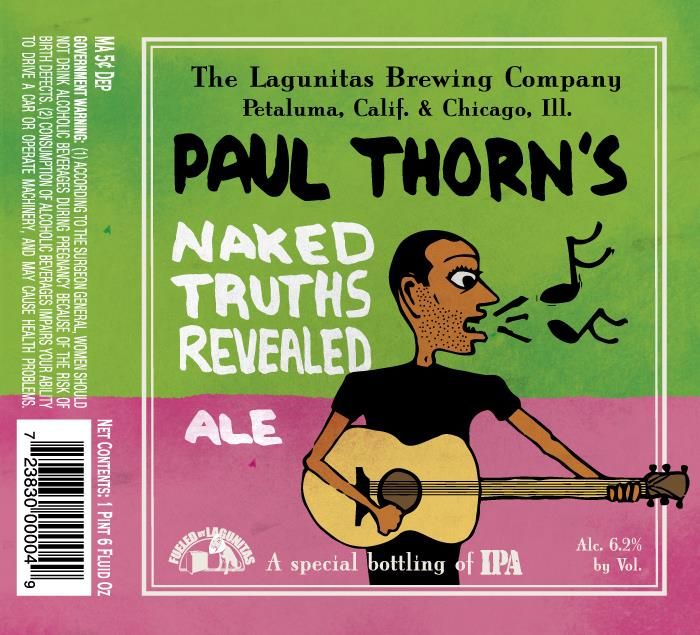 Paul Thorn's Naked Truths Revealed — full label as filed with TTB